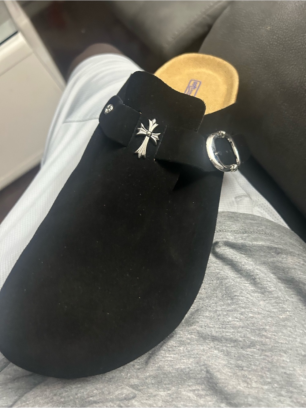 Chrome heart Birkenstock